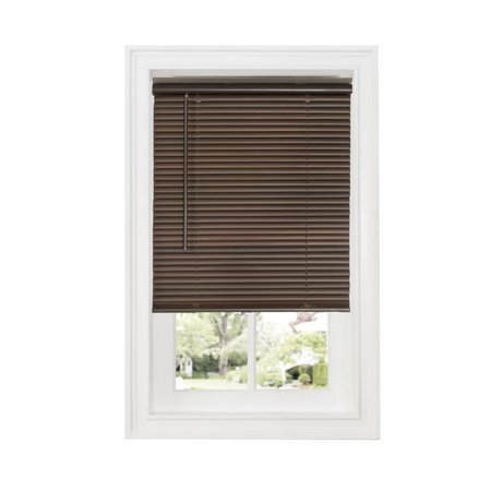 EYECATCHER 46 x 64 in. Cordless GII Deluxe Sundown 1 in. Room Darkening Mini Blind, Mahogany EY2511686